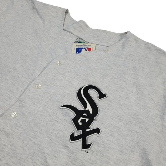 1992 Vintage MLB Chicago White Sox Baseball Light Grey T-Shirt - Picture 2 of 8